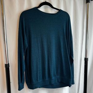 Athleta Women’s Deep Blue Teal Crewneck Sweater